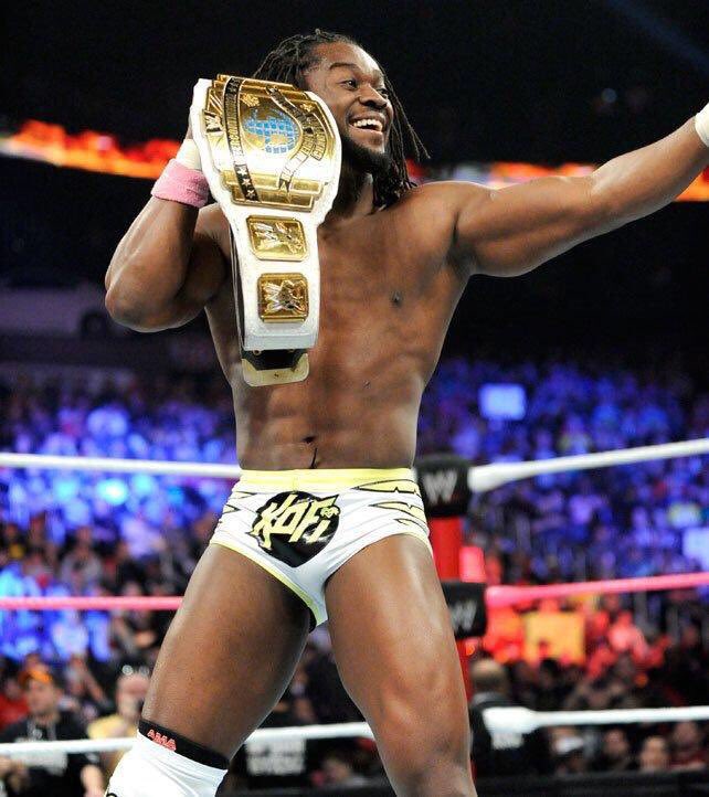 AdamGoldberg28's tweet photo. The first African American grand slam champion in WWE history. #Wrestlemania https://t.co/uRU2QmMfRf
