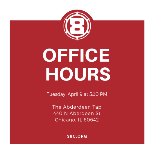 carrifromtexas's tweet photo. Fire fam, i'll be at the Aberdeen Tap on tuesday 4/9 around 5:30 pm for OFFICE HOURS!
feel free to swing by to chat with me and other @Section8Chicago board members about whatever is on your mind. or just for a cold drink and awesome food.
#cf97
#SaveTheFire #FireForever https://t.co/2Lyq2np7wt