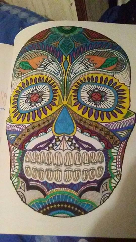 superdoodleco's tweet photo. Sugar skulls are so unique and fun to color! Lots of intricate artwork! What's your favorite thing to color 

📸:Mary Ann Mccullough https://t.co/jOBQIdQV0h