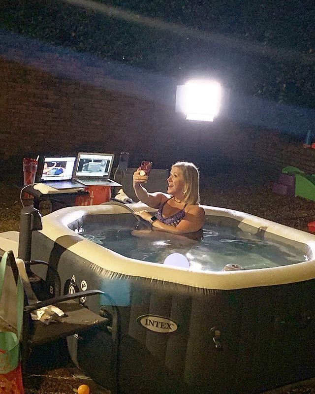 Culligan27's tweet photo. Our neighbors think we’re crazy, but if they only knew HOW crazy we are...new #KOTFS livestream getting steamy in a few! (search “katieontheflipside” on YouTube or tune in on IG ANNNND FB!) https://t.co/rI2aUoEmFb https://t.co/8wdrAk0LVf