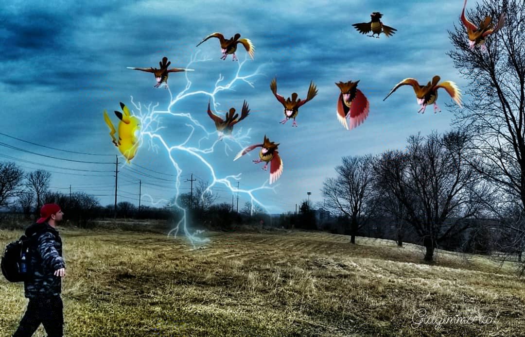 HunterGidget's tweet image. I'm so bad with Twitter.  Which is why you should follow my Instagram (username gidgimmortal) if you wanna see more fun AR edits #GOsnapshot #ARplusphotos