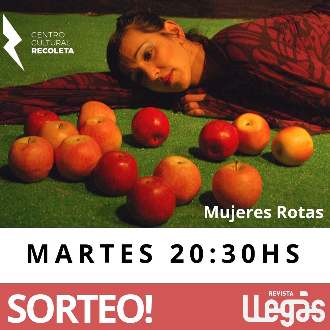 #sorteollegas Gana 2 entradas para ver "Mujeres Rotas" dentro del ciclo #novamas de <a href="/ElRecoleta/">CENTRO CULTURAL RECOLETA</a>