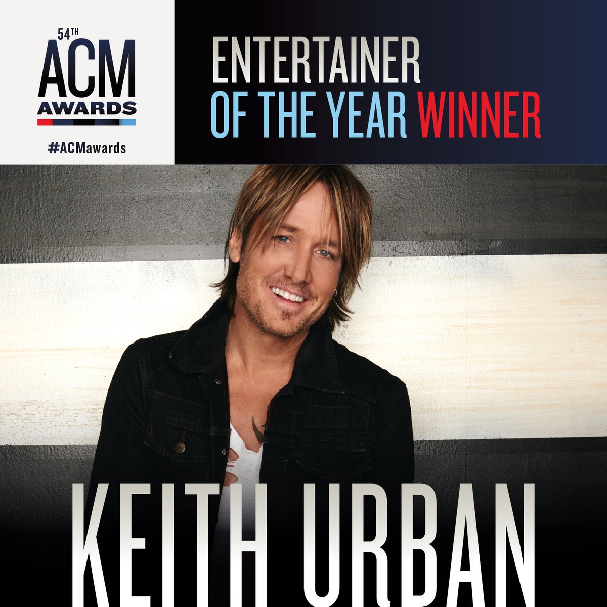 ENTERTAINER OF THE YEAR! Congratulations to <a href="/KeithUrban/">Keith Urban</a> on his #ACMawards win!