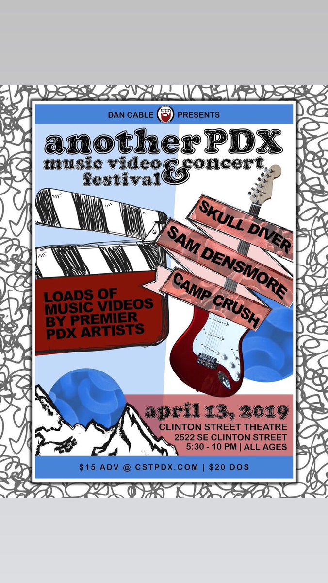Lots of sweet music vids screening this Saturday 4/13 at <a href="/pdx_fest/">AnotherPDXMusicVideoFest</a>, including our video for "Animal Caller"! Plus 3 great bands after.

Get those tix in advance, and stay tuned for our EP release 4/19, and release show 4/27 at Growler's Taproom #pdx #indie #music #musicvideo