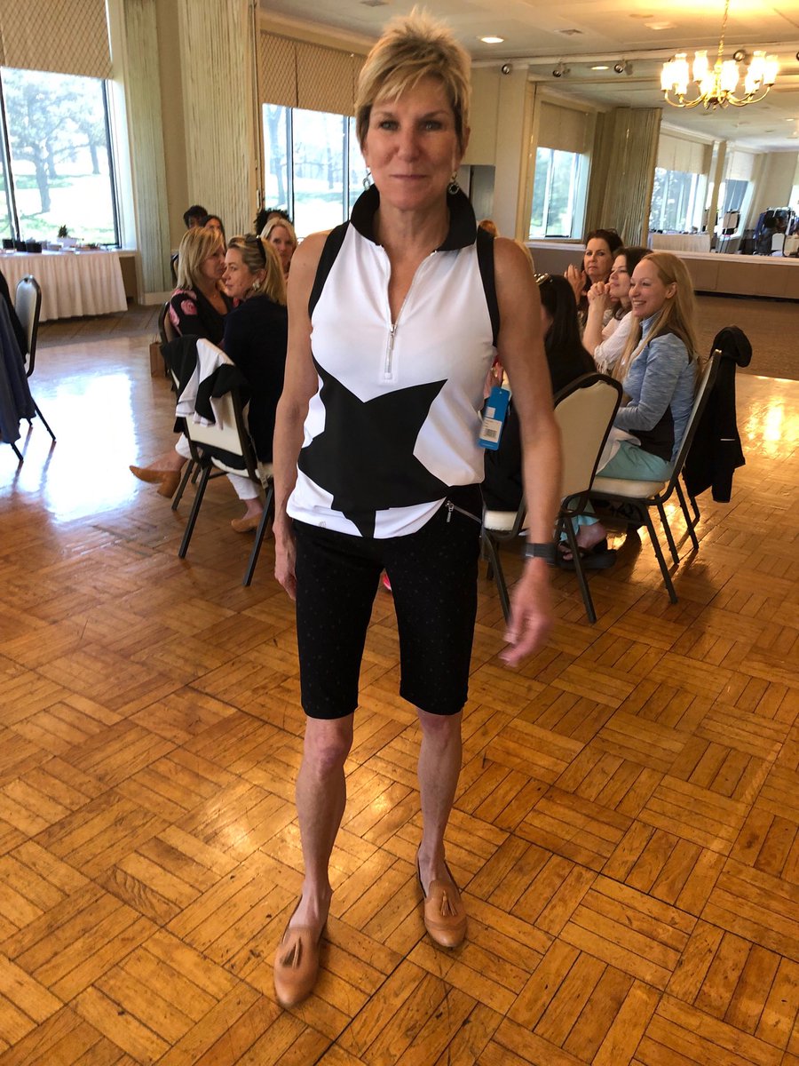 women_oc's tweet image. The ‘boyfriend’ tuck can give your #golf outfit an instant hourglass shape.  ⁦@galsrule⁩ #SwingwithStyle