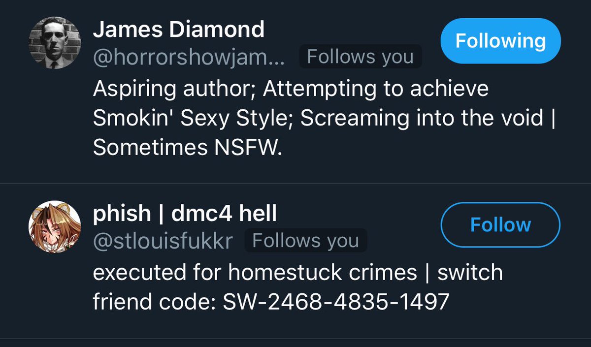 OmegaArte's tweet photo. Why is everyone following me? Why would you do such a horrible thing to yourselves? https://t.co/1EBFpEXx0u