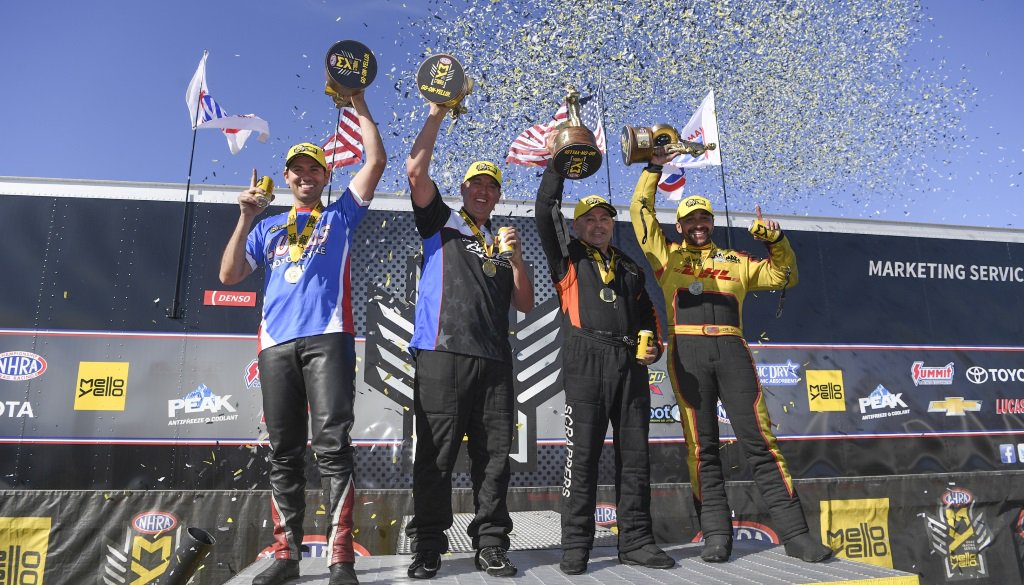Salinas, Todd, Butner and Arana Jr. Finish Victorious at DENSO Spark Plugs NHRA Four-Wide Nationals

Results &amp; Highlights-->  motorracingpress.com/?p=52691
__
<a href="/TeamScrappers/">Scrappers Racing</a> <a href="/JRTodd373/">J.R. Todd</a> <a href="/BoKnowsRacing/">Bo Butner</a> <a href="/HectorJr300/">Hector Arana Jr</a> <a href="/NHRA/">NHRA</a> <a href="/MelloYello/">Mello Yello</a> <a href="/DENSOAutoParts/">DENSO Auto Parts</a> #NHRA #Vegas4WideNats