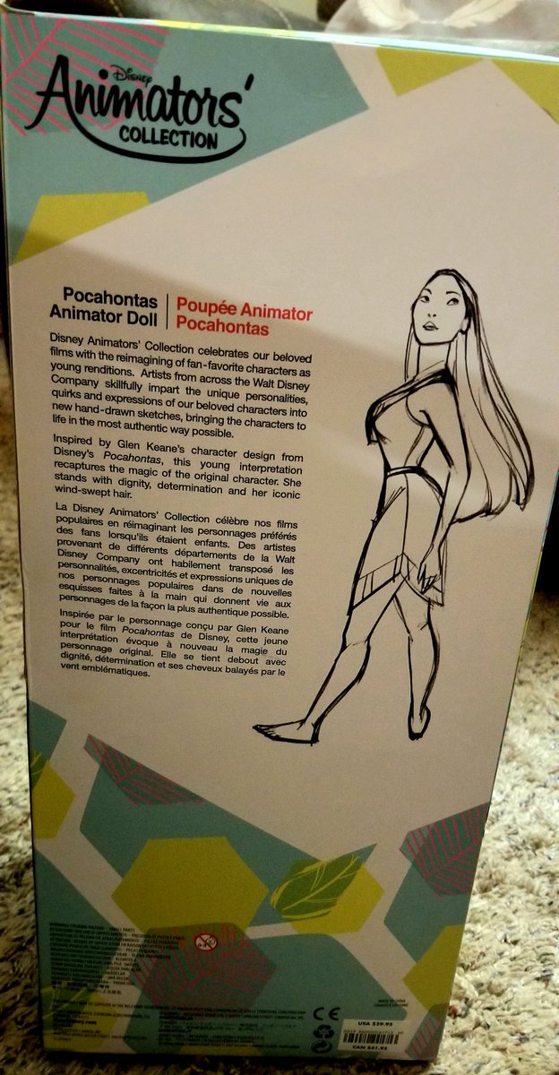 simlishliz's tweet image. My birthday present to myself! Pocahontas Animators Collection doll. #animatorsdoll #animatorscollection #pocahontas #pocahontasdoll #disneystore #disneydolls