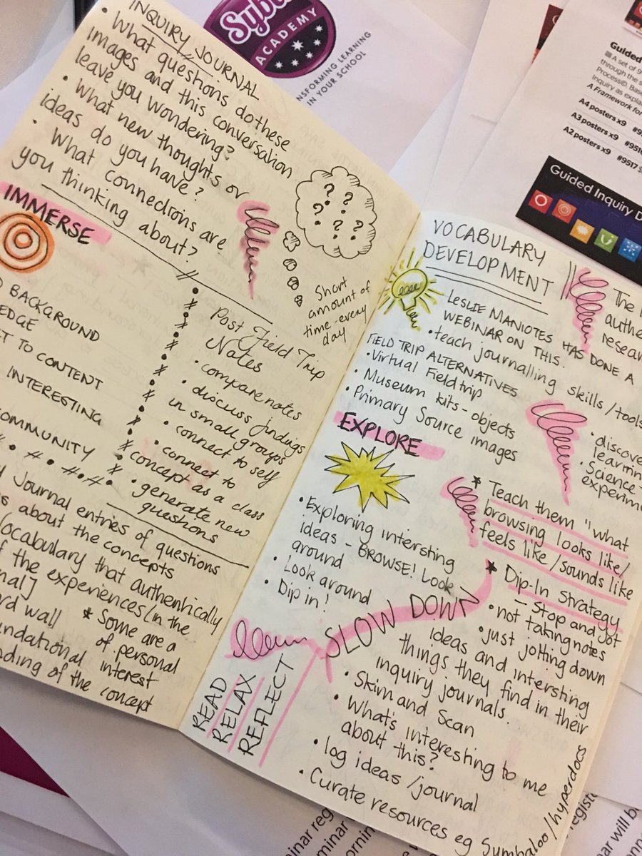 wondernchaos's tweet photo. Inspired. Re-invigorated. Re-focused.  
An amazing professional learning experience. Thank you @lesliemaniotes #SybaGID2019 https://t.co/Jwtb41lW8I