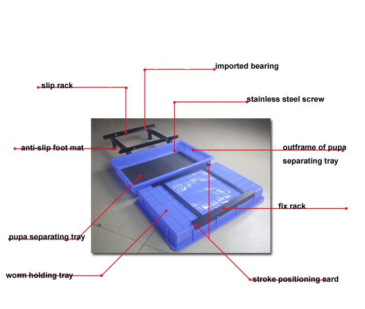 Professional mealworm Breeding worm pupa separating tool