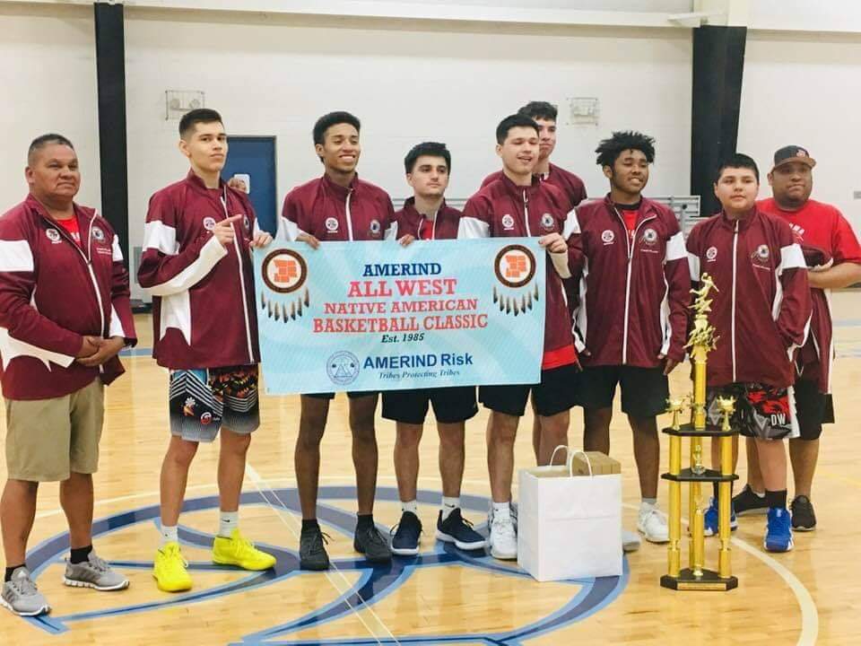 ndnsports's tweet photo. Shout out and congrats to Shades of Red who are the 2019 Denver All West Classic Champions! 🏀🏀
#ShadesofRed #NativePreps #Oklahoma https://t.co/IvHmW4Pcfk