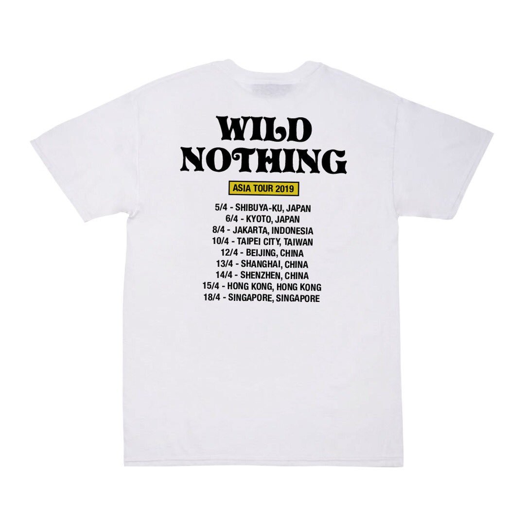We're also selling official merch of the bands: 1. Wild Nothing