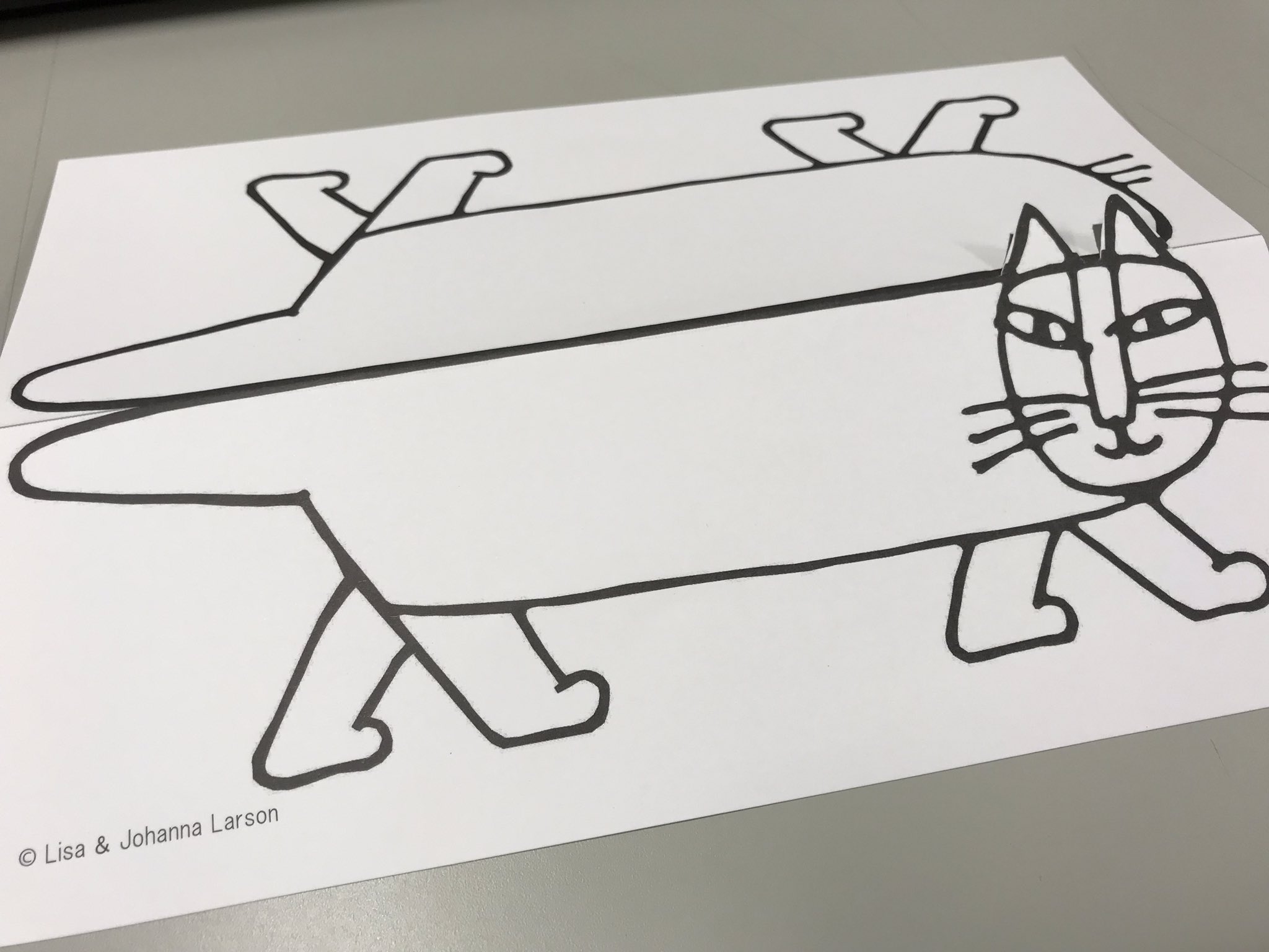 レモスコの ヤマトフーズ 公式 社長にリサラーソンの塗り絵もらいました 尾道のリサラーソン展は5 6までです T Co Pty15wia79 Twitter