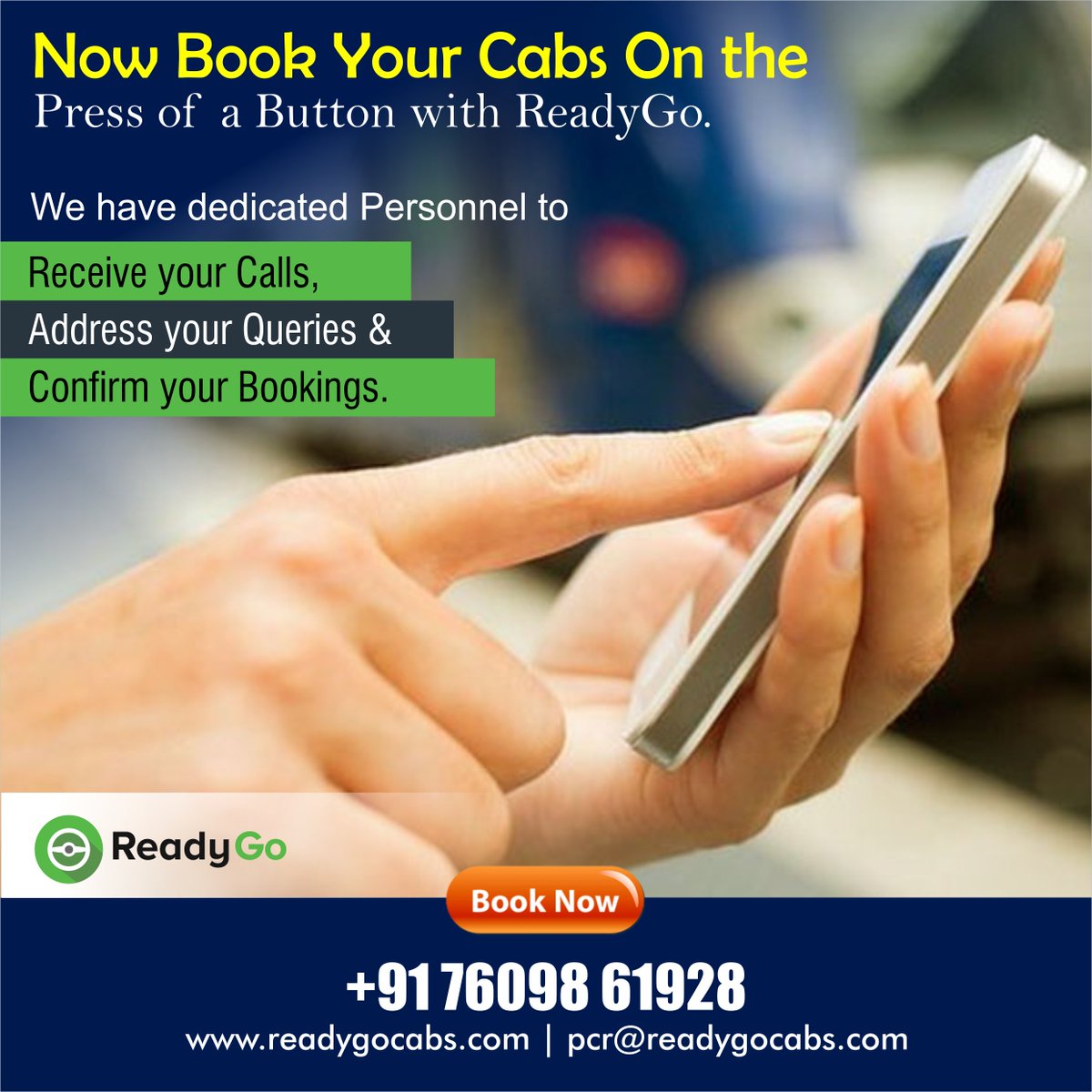 readygocabs's tweet photo. Get the best tariff plans for your future rides.

ReadyGo cabs service offers the lowest price starting at Rs 8/km 
Book a Ride Now : +91 76098 61928
Visit https://t.co/0GbVzfvhRz to know more.
#ReadyGo #odisha #cabs #Bhubaneswar
#MondayMotivation
#WrestleMania
#TabahHoGaye https://t.co/z16leCAX8V