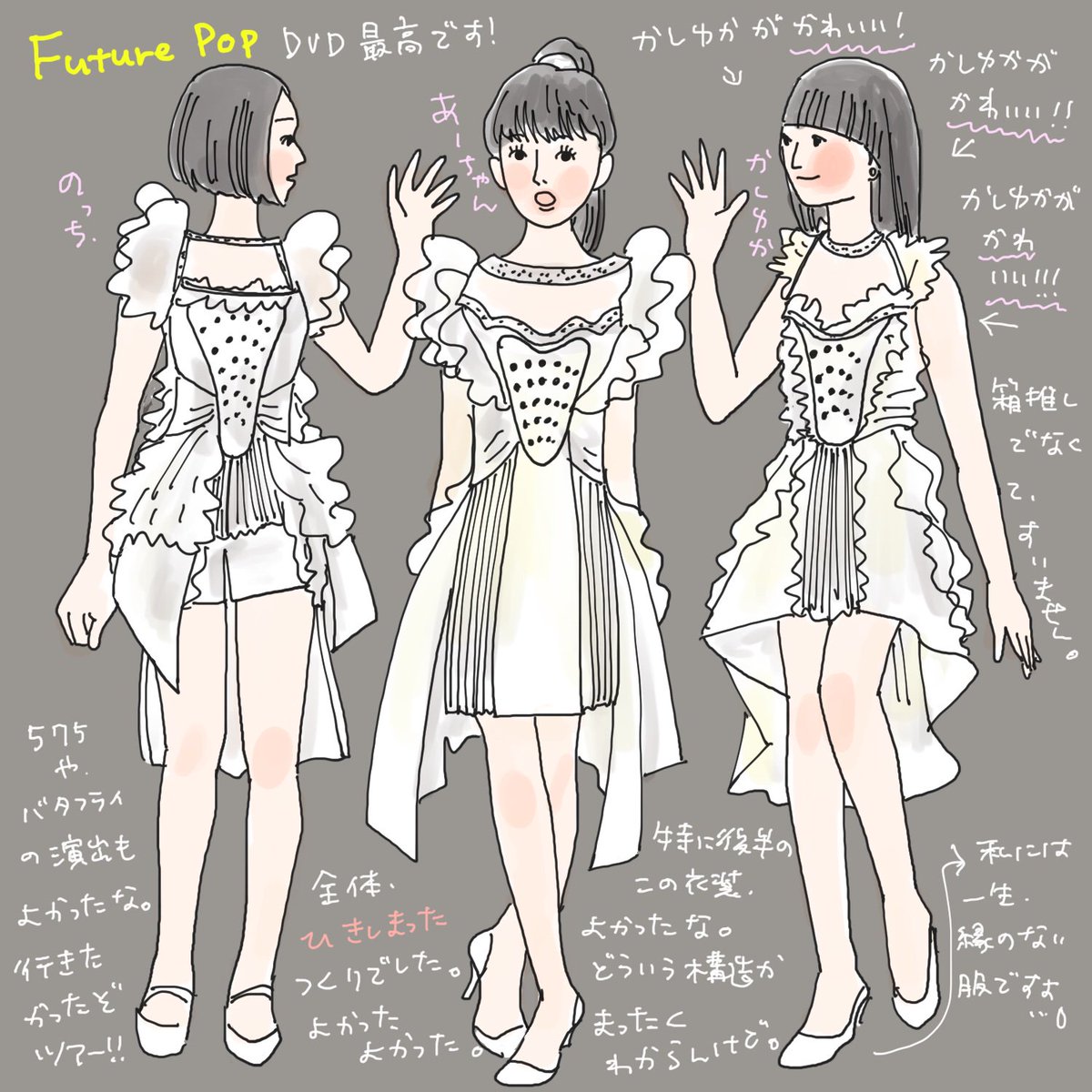 Hamatake Mutsuko Perfume最高だべ Perfume Futurepop パフューム Perfumeofficial Illustration イラスト イラストエッセイ 絵日記