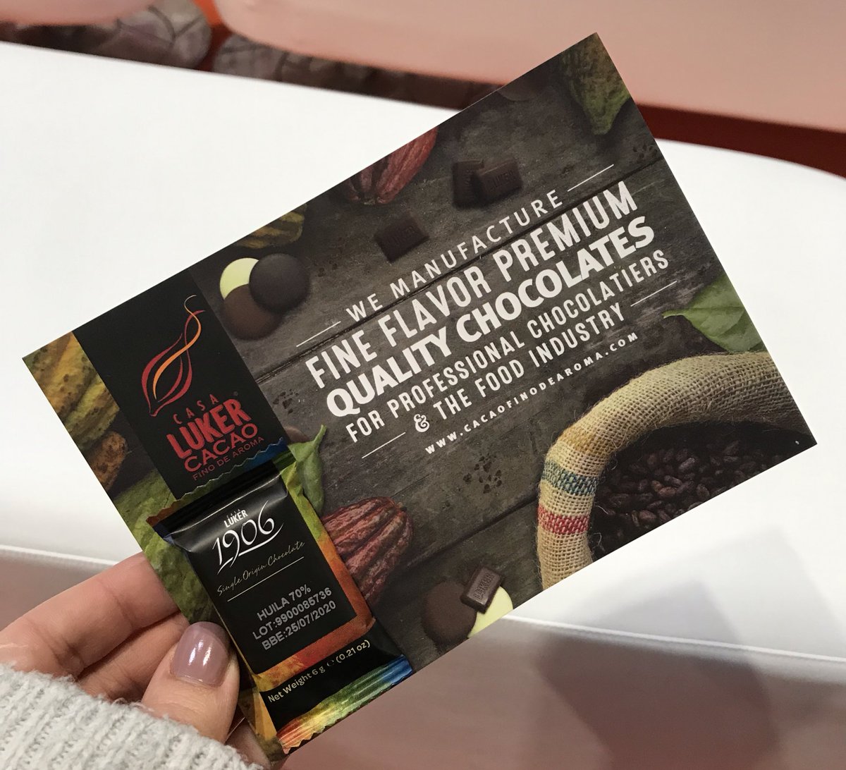 Ready to hear <a href="/PMPaulMorris/">Paul Morris</a> from <a href="/CasaLuker_/">CasaLuker</a> talking about #singleorigin, #sustainability and leading brands supporting change in cacao production!

<a href="/FarmShop_Deli/">Farm Shop & Deli Show</a> <a href="/BenefitChoc/">BenefitChocolate</a> <a href="/CoxCocacao/">Cox&Co.</a> <a href="/DannysChocolate/">DannysChocolates</a> #chocolate #cacao #colombiancacao #confectionery #tradeshow