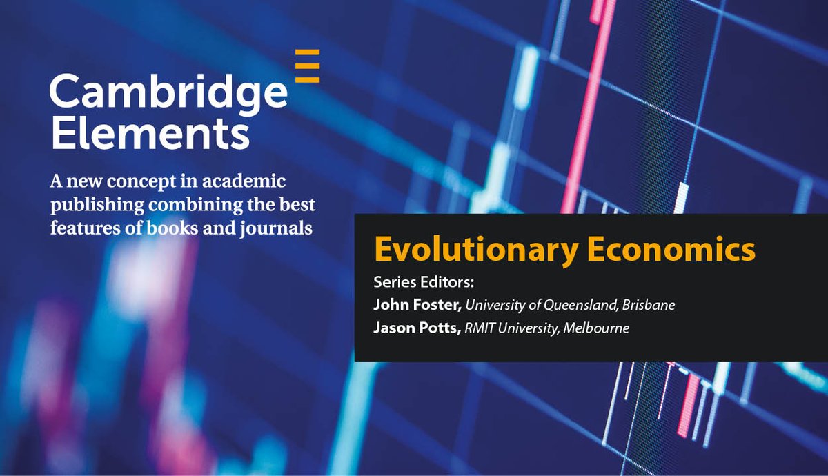 CambUP_Econ's tweet image. NEW: Cambridge Elements in #EvolutionaryEconomics @CUPElements ow.ly/6jA630ojnz7