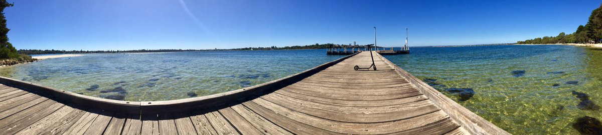 Rexemagne's tweet photo. Today’s Ride #RexTrex
Super chill #PointWalter
Jetty - Jetty Panoramic 1/2 - Point Walter sand bridge 🛴💨
#Perth #SwanRiver #PointWalterReserve #PointWalterJetty #eScooter #Segway #Ninebot #eRideable #Scooter #ZeroEmissions #Attadale #Bicton #sandbridge #justanotherdayinWA https://t.co/6Xpl54l6uo