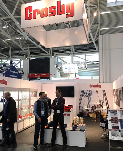 thecrosbygroup's tweet photo. Good morning, #Bauma 2019! Come and see Crosby at Hall C4, Booth 332.
We can't wait to show you our newest products! #rigsafe #rigsmart #rigcrosby https://t.co/v1Lx4CuUqa