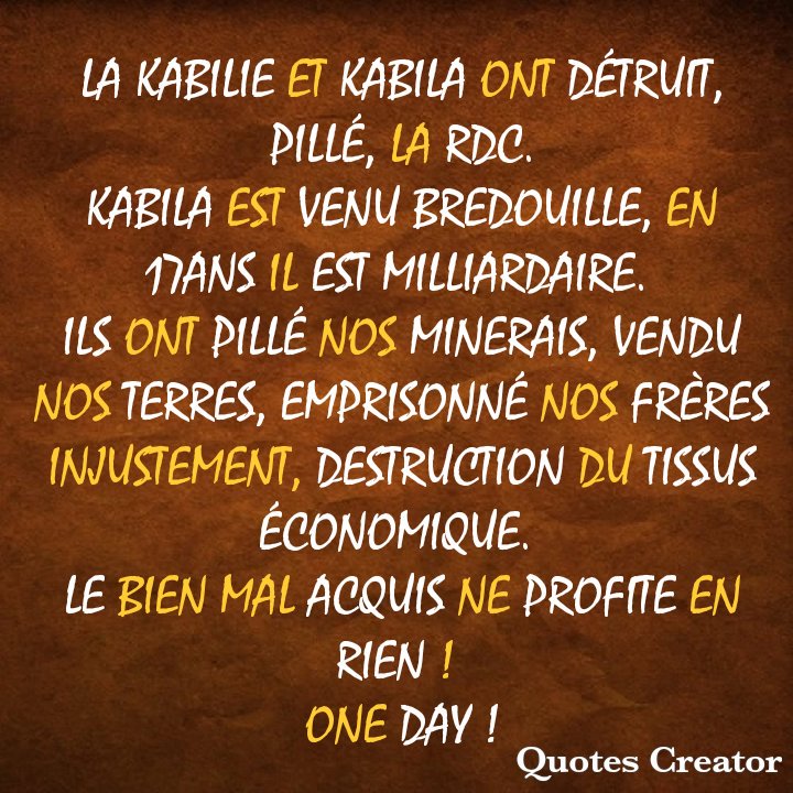 EvangelisteHen1's tweet photo. @Cartesien243 Monsieur vous avez participé à la destruction de la #RDC.
Vous rencontrez Jésus-Christ sur votre Chemin
Les biens mal acquis ne profitent à Rien.
#REPENTEZ - Vous
Proverbes 28 : 13
Ezechiel 33 : 11
Jésus-Christ vous laisse le temps de vous Repentir. @FCC_RDC @pprdofficiel https://t.co/MvU7nFLoxF