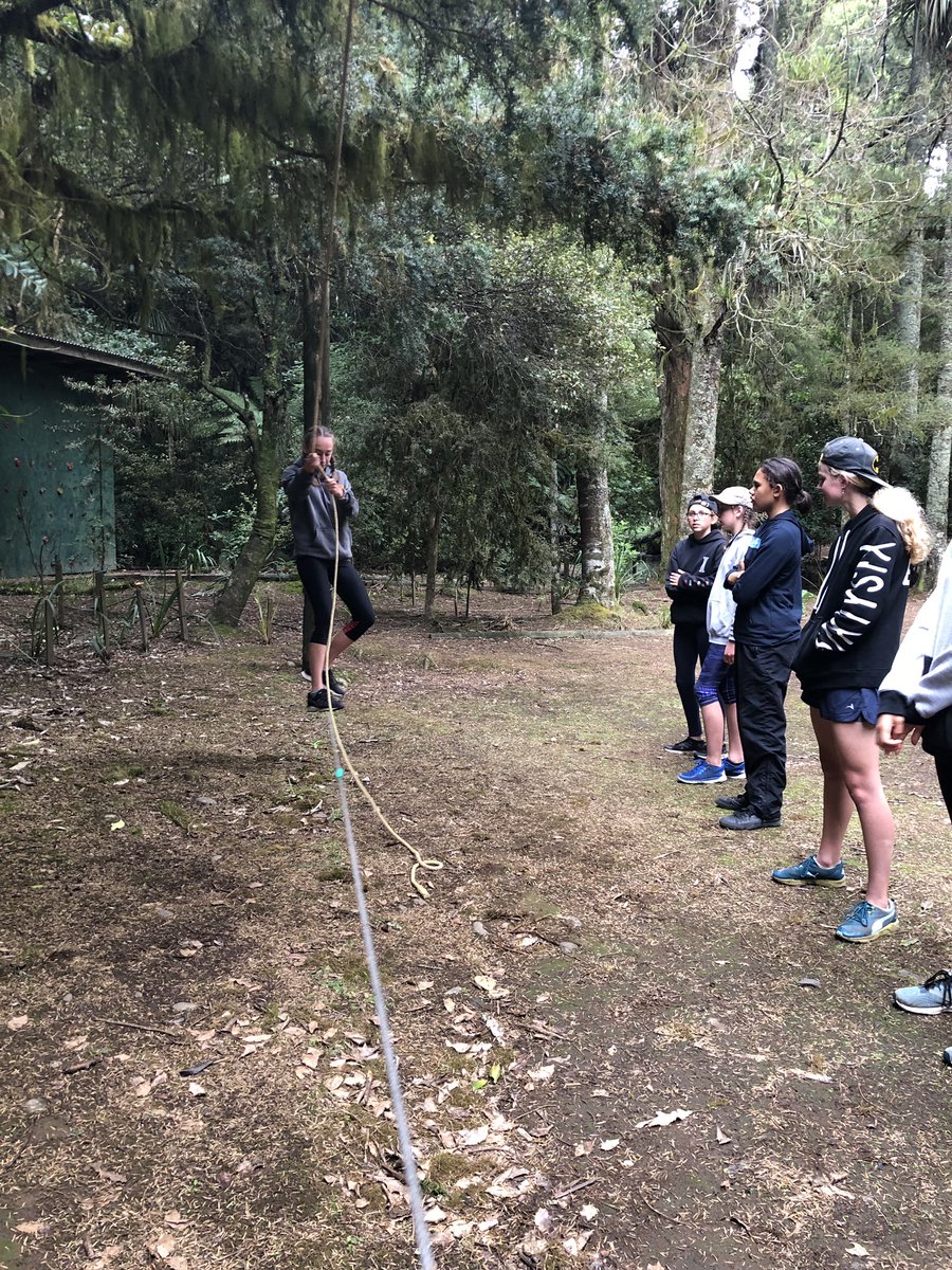 ktecollins's tweet photo. #HamiltonNorthRangers had an awesome weekend working on our #pathways certificates at camp! We did human knots, trust falls &amp; especially loved the flying fox! #weekendguiding @GirlGuidingNZ https://t.co/DiKw98Tx1M