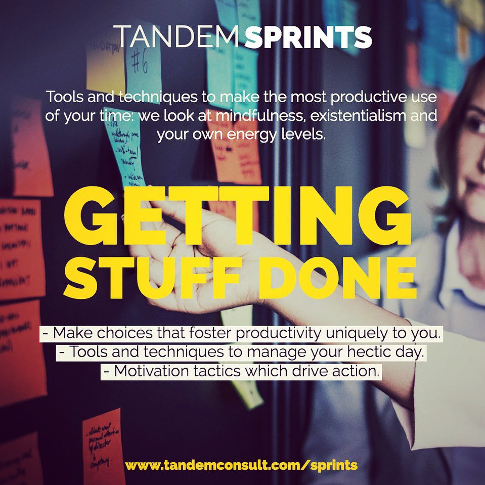 TandemGraham's tweet image. Monday’s can be a day where we traditionally plan the week ahead but in an ever-changing workplace the skill of #managingtime and #prioritising is vital. Our workshop turns traditional #timemanagementskills on its head and looks at alternate ways to effectively #getstuffdone