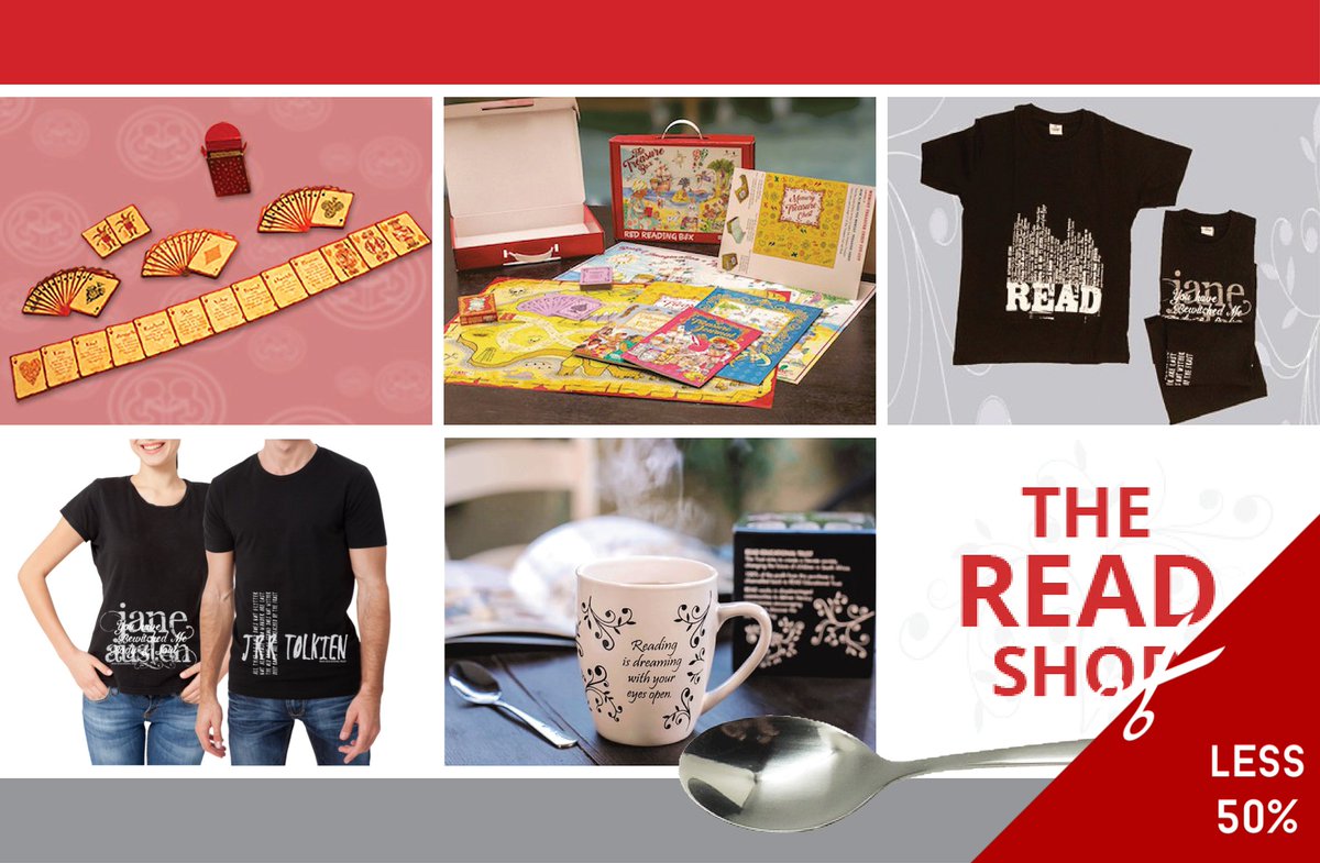 READEduTrust's tweet photo. Great news: for a limited time only, our Read Online Shop is offering a 50% discount on Mug 'n Spoon Gift Sets, T-shirts, Red Reading Boxes and Playing Cards!
Order now: https://t.co/uznkWEtola
#Less50 #HalfPriceSale #TheReadShop #PromoteLiteracy #DontMissOut https://t.co/ggh8Ht0zTU