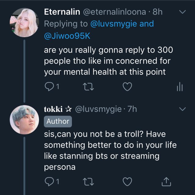 eternalinloona's tweet photo. I’m really starting to get confused on what people consider a troll 👏but👏anyways👏 new video will probably be up 2day, I heard something about a chuu video �� https://t.co/CzG5VwmOdR