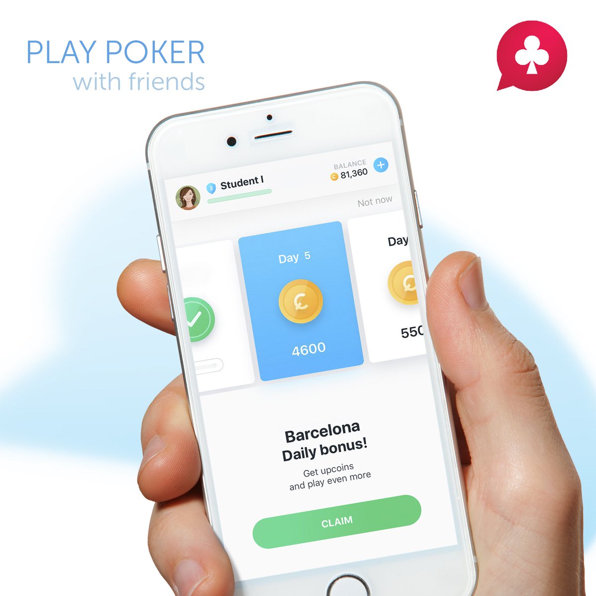 poker_up_games's tweet photo. Daily bonuses for everyone! 👍
Claim ➡️ https://t.co/PG8s9lXgFE
#pokerup #poker #upgames https://t.co/EwHbtTVruq