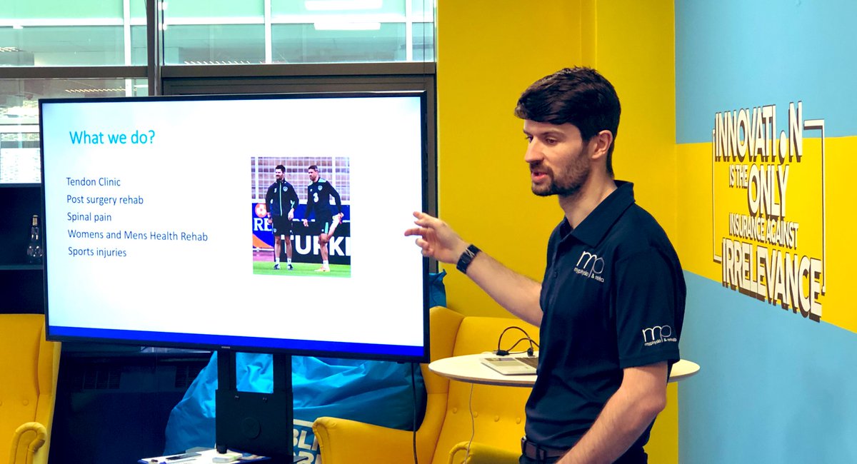 republicofwork's tweet photo. Great to have @my_physio in to kickstart our BIRTHDAY WEEK events 🙌🏻🎉🎊 https://t.co/eAenasN24R