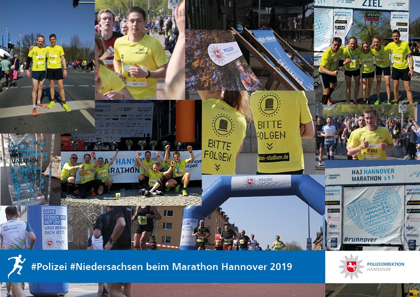 Polizei_Nds's tweet photo. Schön war's mal wieder beim #marathonhannover - wir sehen uns spätestens am 26.04.2020 🤙
#runnover #hanrun #hajmarathon #hannover https://t.co/pLrNjKE0ow