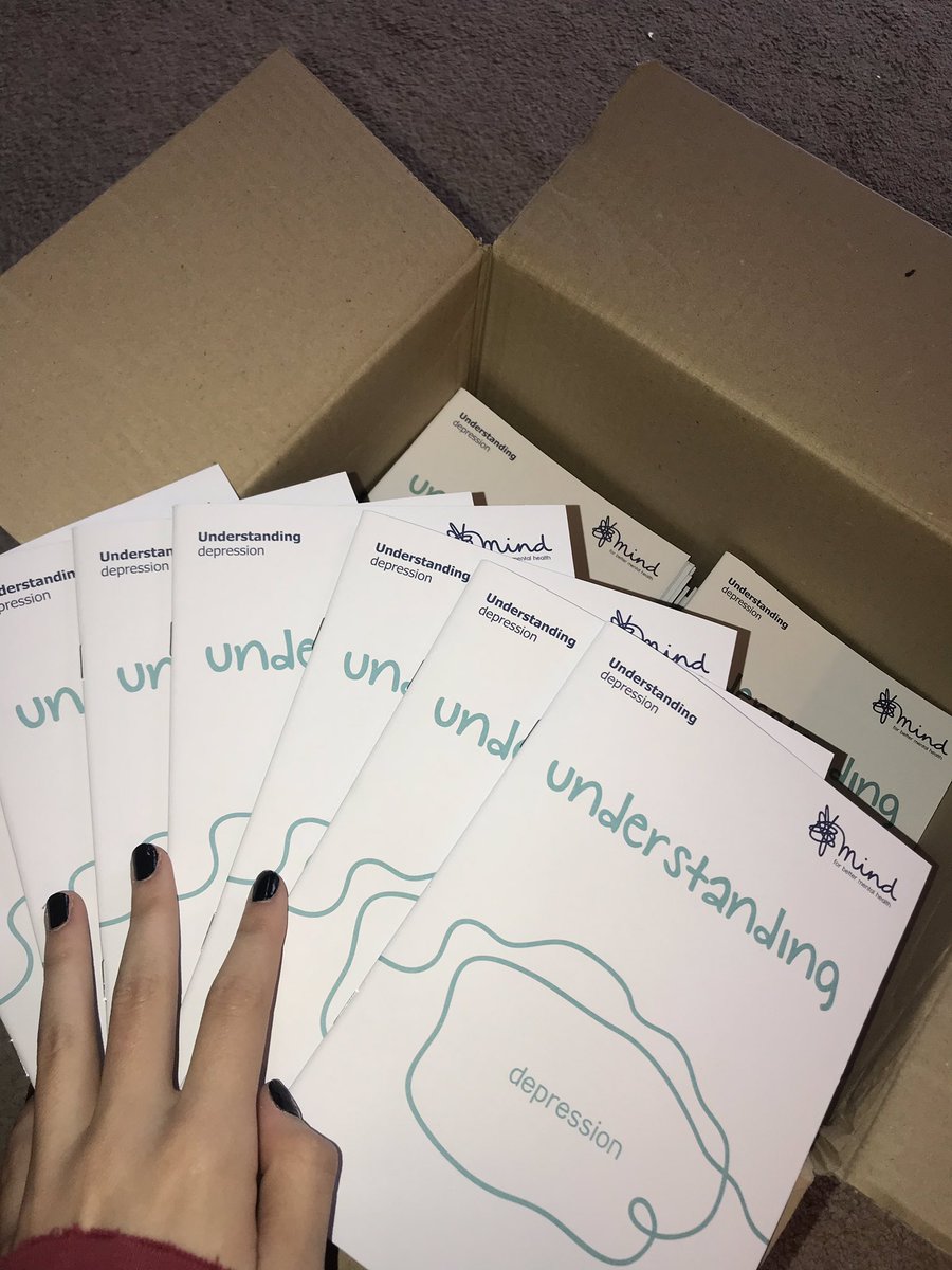 so happy to be working alongside <a href="/MindCharity/">Mind</a> with these amazing informative booklets about depression, we will be giving away a free booklet with each purchase of our new earrings and rings coming soon!