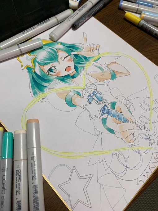 レイフレの色紙描いてルン…🥳 