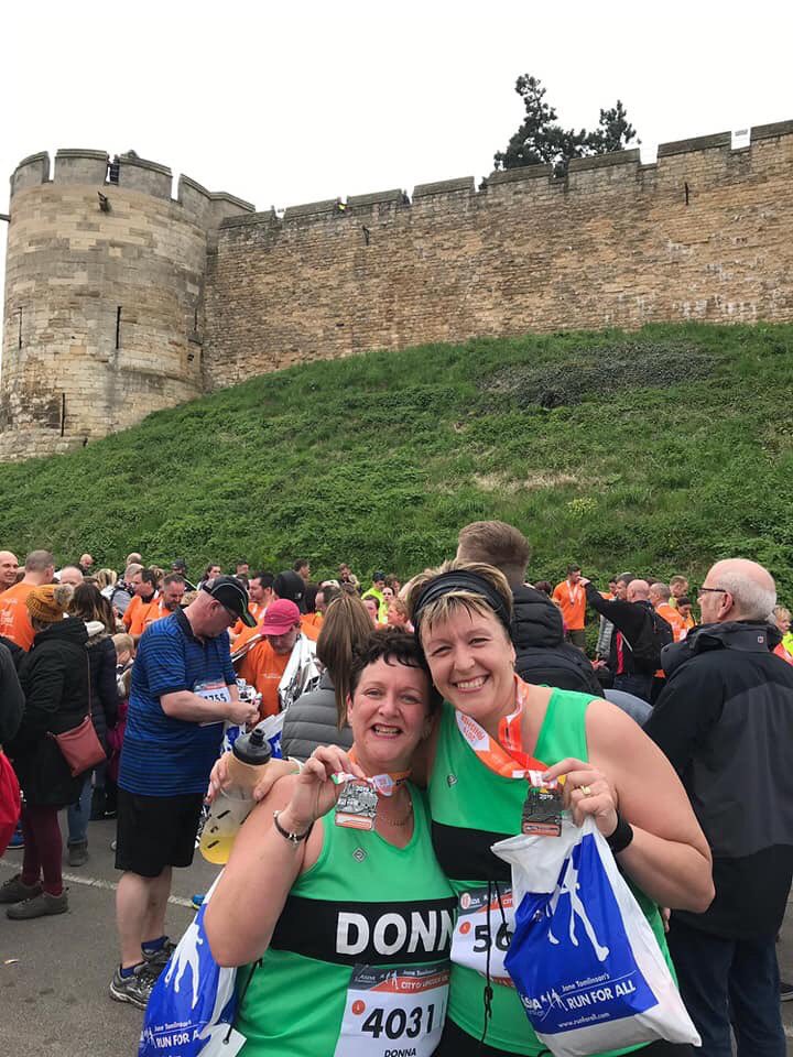 WorksopHM's tweet image. Well done to Donna &amp;amp; Sarah who ran #Lincoln10K yesterday, we are really proud 🎃. worksophalfmarathon.co.uk