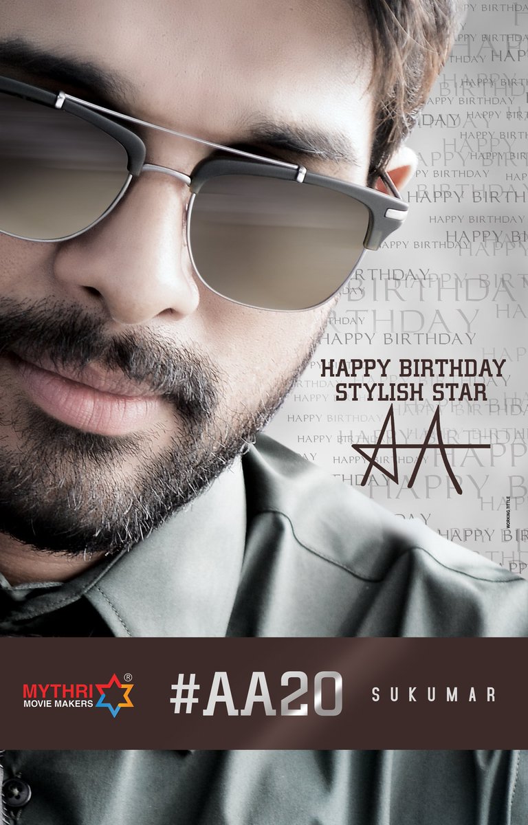 Happy birthday to you  Stylish star Allu Arjun  