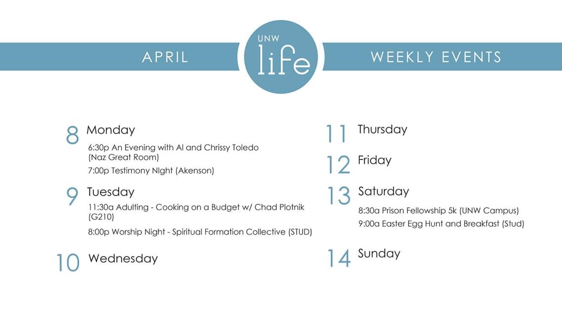 UNWLife's tweet image. Check out what's happening in campus this week!

@NorthwesternMN