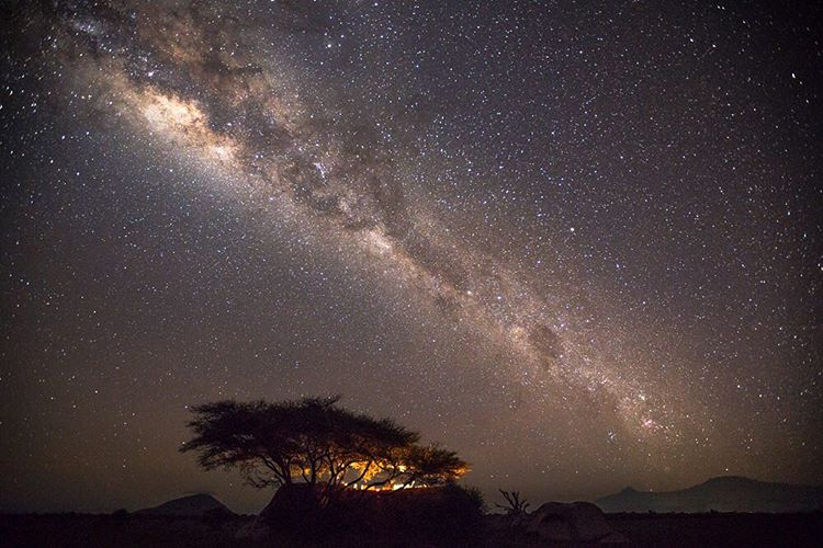 JamboMagazine's tweet photo. There is a beautiful story to be told about Northern Kenya. This is a normal night sky in Samburu. 

Photos by Shaun Mousley. https://t.co/rrIAvHfrJA