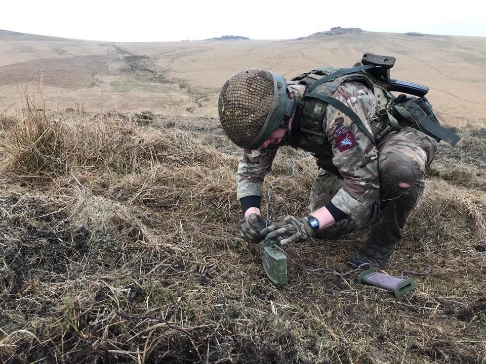 Reconnaissance Troop move onto the next phase of the Regimental Recce Cadre In Dartmoor ; Live Firing Tactical Training.