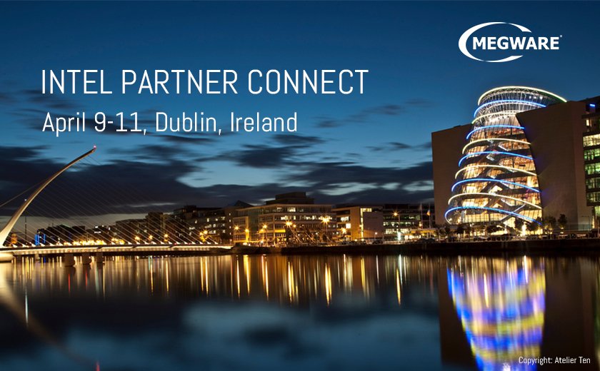 MegwareComputer's tweet image. Also this year #MEGWARE will be represented at the networking event #IntelPartnerConnect&quot;, this time at the Convention Center in Dublin, Ireland. Instead of our keynote, a short MEGWARE video clip will be shown - a personal highlight that you should not miss!
Meet us at IPC!
