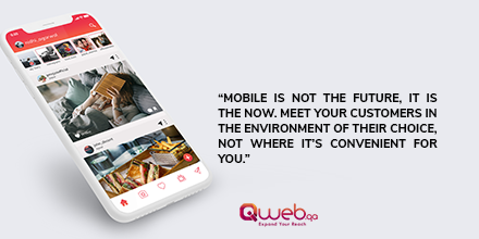 QwebQatar's tweet photo. Mobile is not the future, it is the now. Meet your 
customers in the environment of their choice
, not where it’s convenient for you.”
https://t.co/nb0A4daQSS

#mobileapplication #mobileapps #mobileapp  #androidapps  #appdevelopment #apps  #iosapps #mobileappdesign #doha #qatar https://t.co/ZckRzEitfv