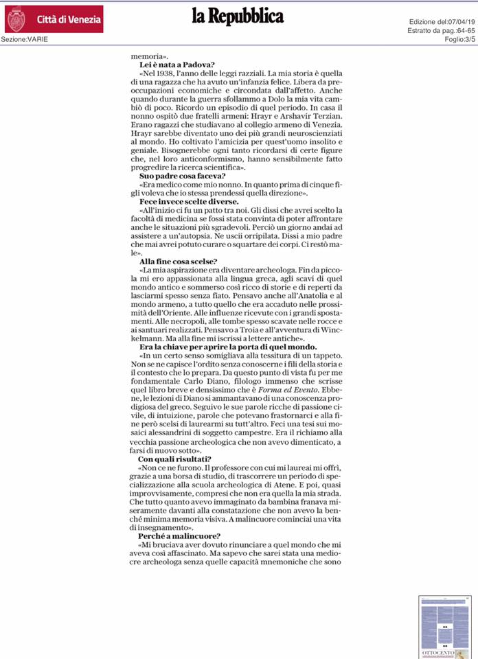 IveserVenezia's tweet photo. Antonia Arslan
"Così ho accolto l'Armenia ferita"
@repubblica https://t.co/M9OdiydQxG