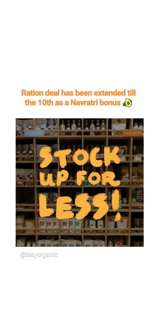 Feeling them #mondayblues? Don't worry we've got a special extension on #rationdeal till 10th April. Enjoy all your #fastfriendly #muchies and more :)

#organic #india #offer