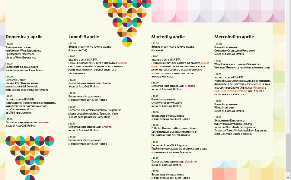 UmbriaTop's tweet photo. [Vinitaly 2019] L’Umbria del vino, unica e plurale, è pronta a far vivere l’esperienza. Tutto il programma fino al 10 aprile a VeronaFiere nel padiglione 2 (A9/E10).
#Veronafiere | #Vinitaly2019 | #SolAgrifood2019 | #Enolitech2019 | #OperaWine2019 @strangisfra https://t.co/ikrjip2kpC