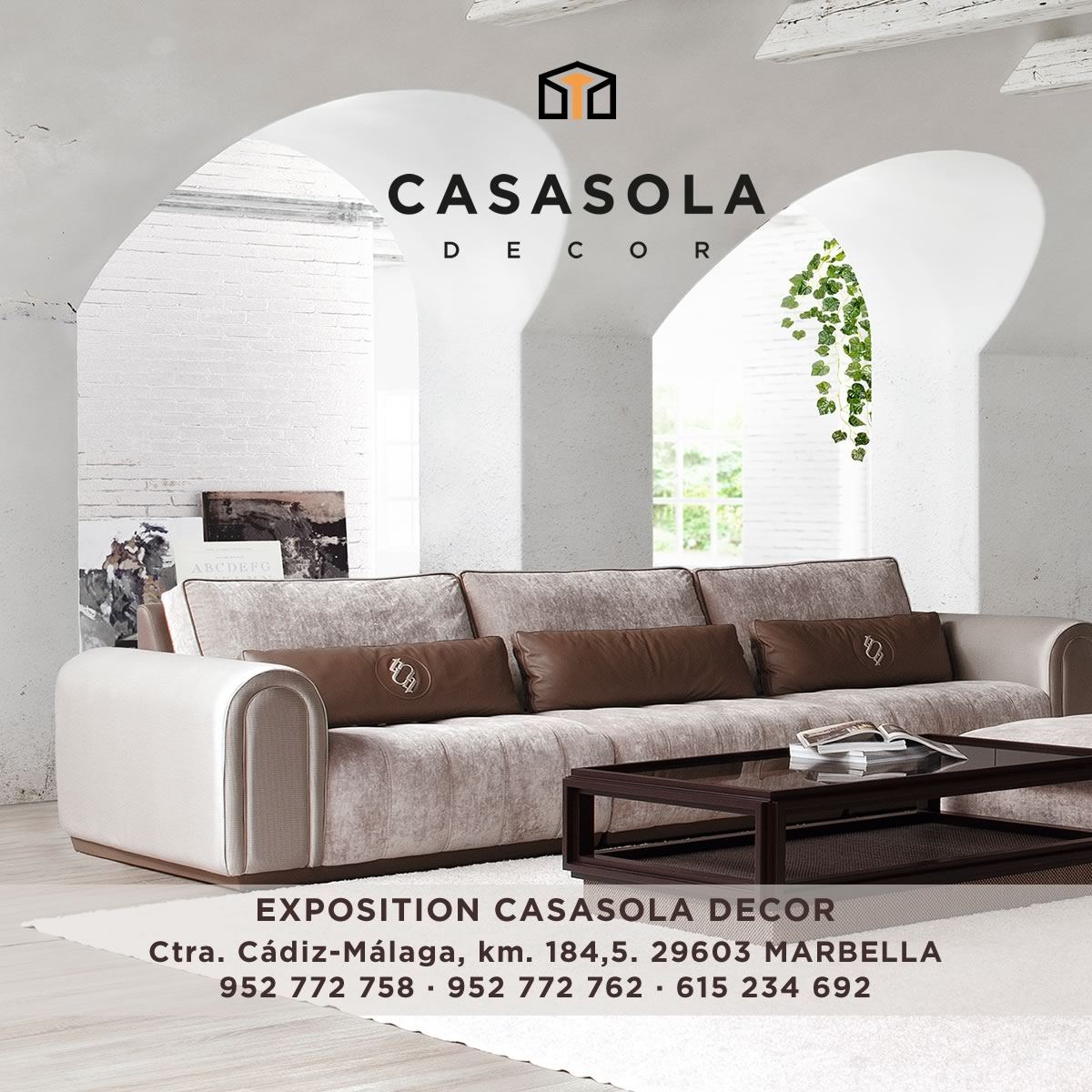 We will be delighted to attend you in our #showroom every day! ✅ SHOWROOM CASASOLA DECOR ✅ Mon-Fri: 9h00 - 19h00 & Satur:10h00 - 14h00 #marbellastyle #salon #bedroom #myhome  #homedecor   #furniture #style #modernhome #muebles #interiordetails #homestyle  #luxe  #room #homeluxe