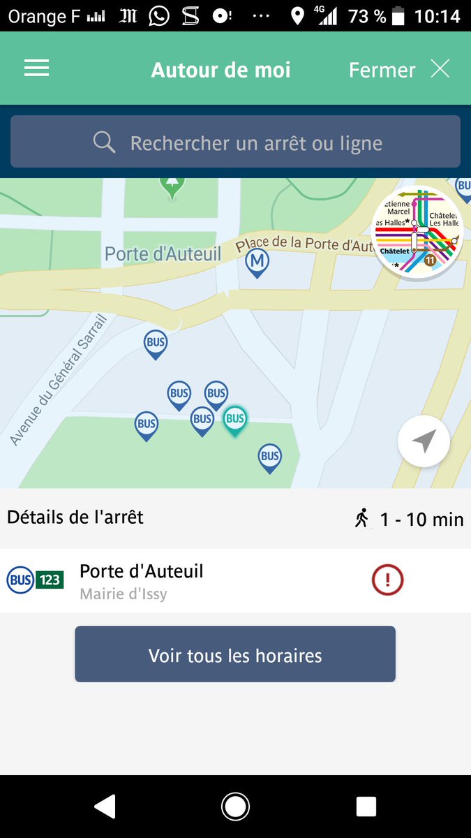 Silou_swim's tweet image. @ClientsRATP impossible d'avoir l'horaire du prochain #bus123 #PortedAuteuil sur l'appli