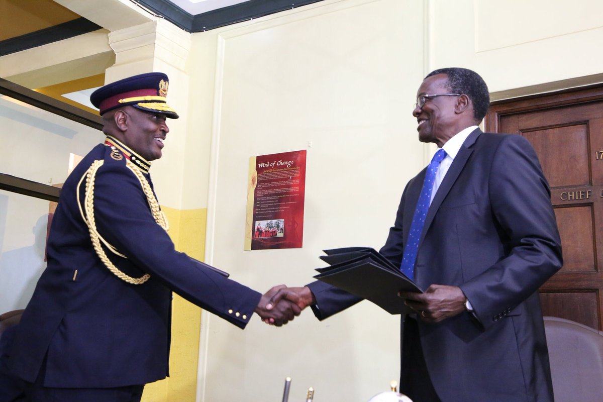 Mr Hillary Nzioki Mutyambai has this morning been sworn in as kenya’s third Inspector General of Police at the Supreme Court of Kenya following his appointment by HE President Uhuru Kenyatta and successful vetting by the Senate and the National Assembly of Kenya. #ANewDawn