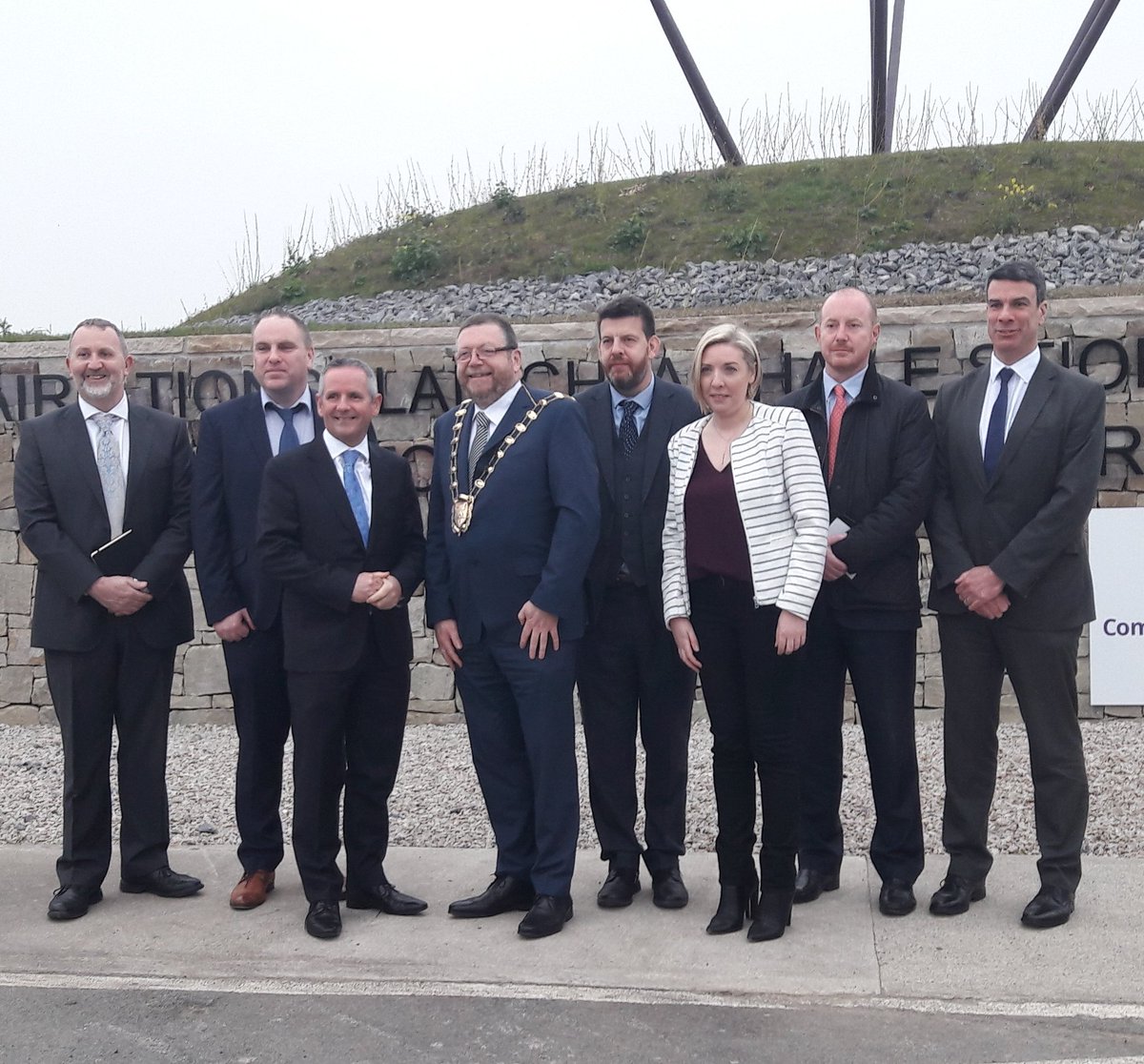 Fingalcoco's tweet photo. Stephenstown Link Road officially opened by Mayor of Fingal, @alavin This key piece of infrastructure development will open up extensive industrially-zoned lands for development. Balbriggan going places👍👍👏👏 https://t.co/euoGvDj8HV