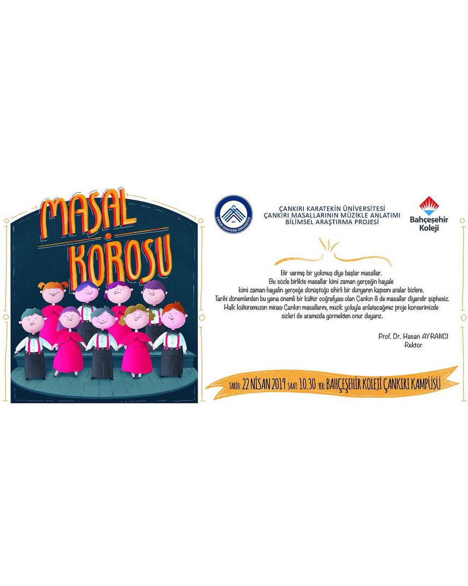 Bu güzel projede emeği olan herkese teşekkür ediyor,sabırsızlıkla 22 Nisan’ı bekliyoruz🎼🎈 <a href="/fudilekci/">Ünsal DİLEKÇİ</a> @demirlioglumurat <a href="/filizubukcuolu/">filiz çubukcuoğlu</a> <a href="/BK_Cankiri/">BK Çankırı Kampüsü</a>