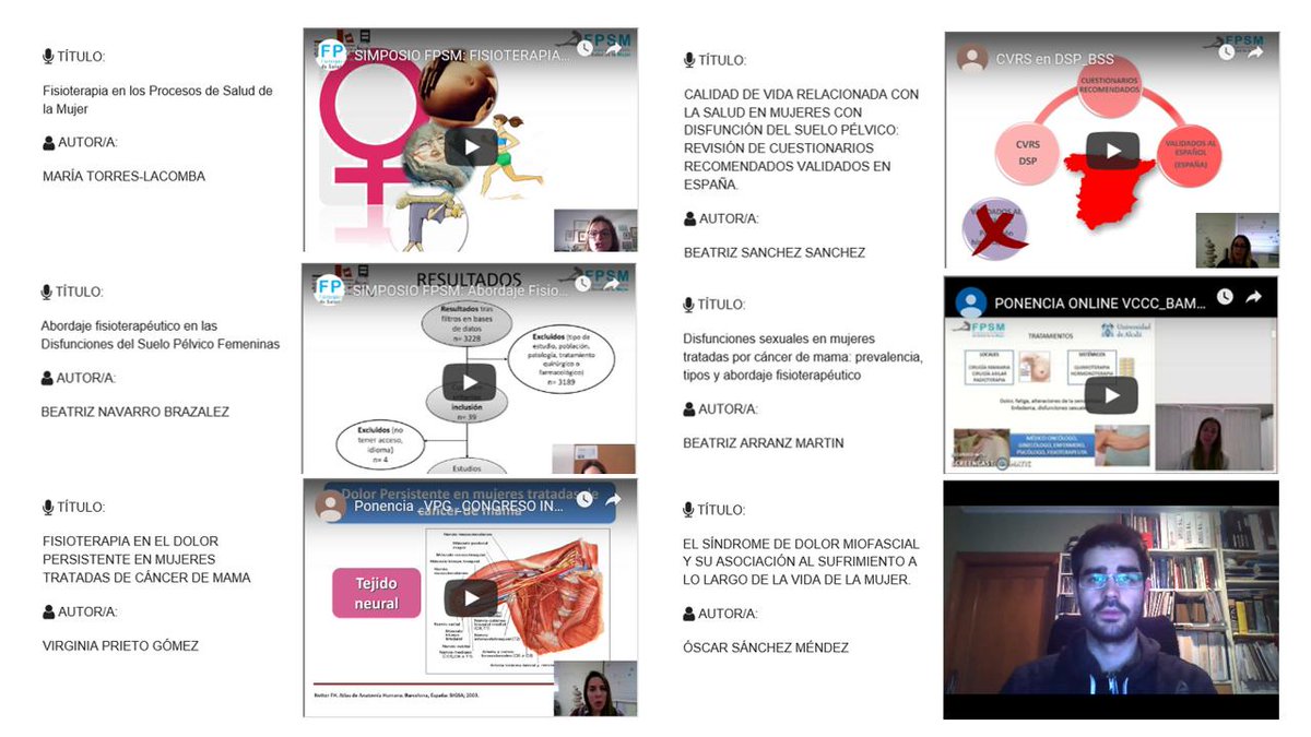 FPSM_UAH's tweet photo. Muy satisfechos con el simposio FPSM dentro del #VCICCS cuyos participantes podrán visualizar online hasta el 30 de abril. Gracias al comité científico y organizador por contar con nuestras propuestas sobre #saluddelamujer #dolor #suelopelvico #oncología #cuestionarios https://t.co/M1cufwtxbq
