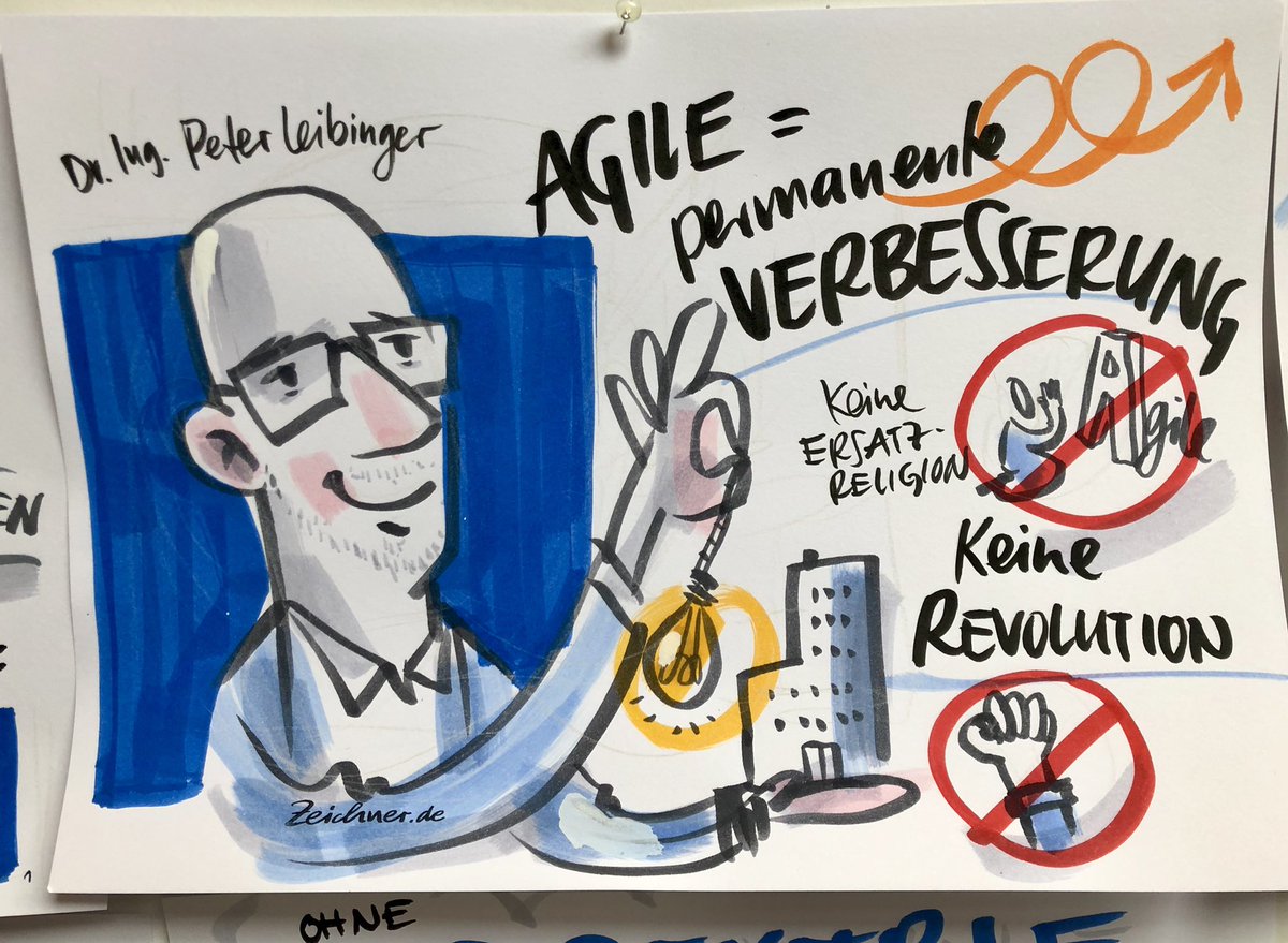 dieZeichner's tweet photo. CTO von TRUMPF Peter Leibinger spricht über #agilität #agileTRUMPF19 #keymessages2go https://t.co/AMiynzdMUW